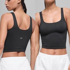 Alo Softsculpt Precision Tank — Black NWT